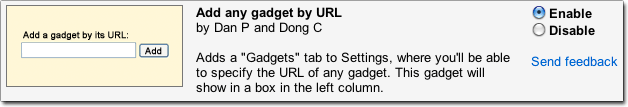 Enable Add Any Gadget